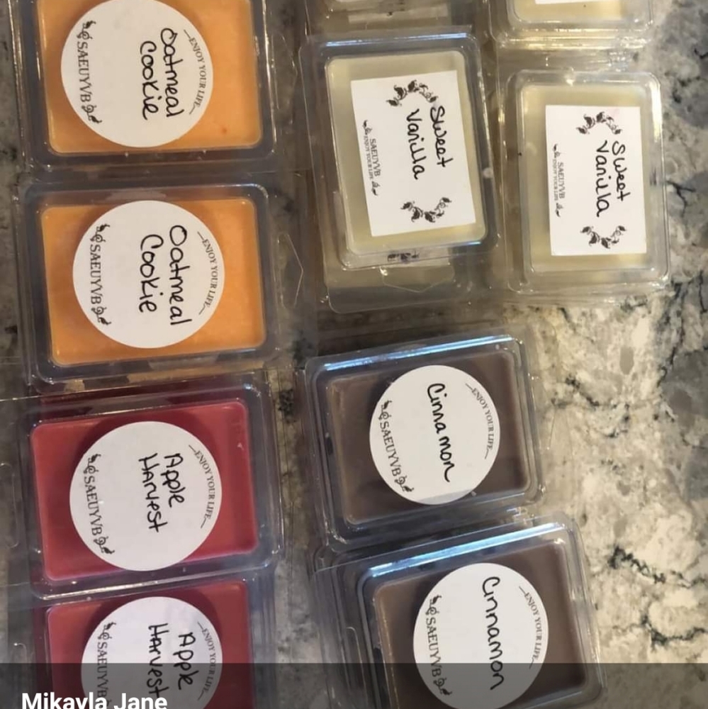 homemade candles and wax melts